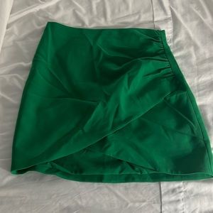 Alice + Olivia Green Mini Skirt